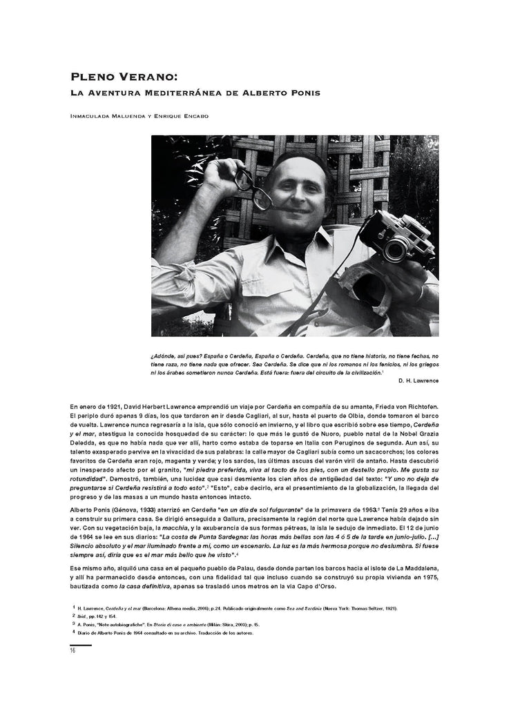 Pleno Verano: La aventura mediterránea de Alberto Ponis, por Inmaculada Maluenda y Enrique Encabo