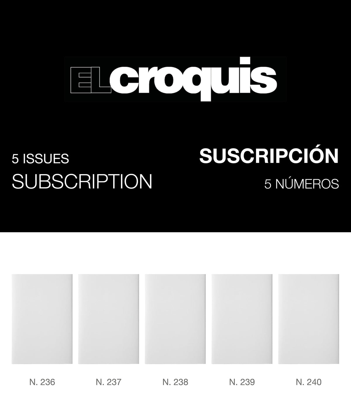 El Croquis Print Subscription