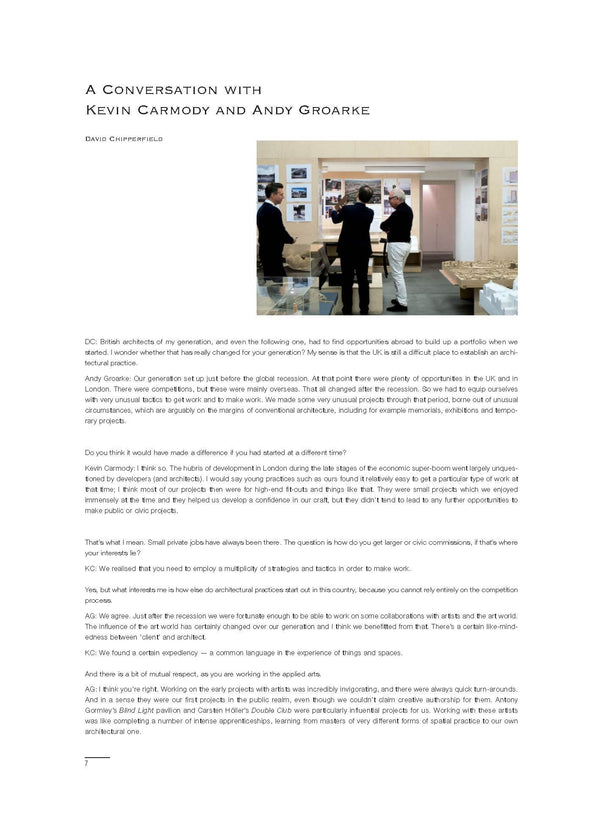 David Chipperfield - Una conversación con Kevin Carmody y Andy Groarke