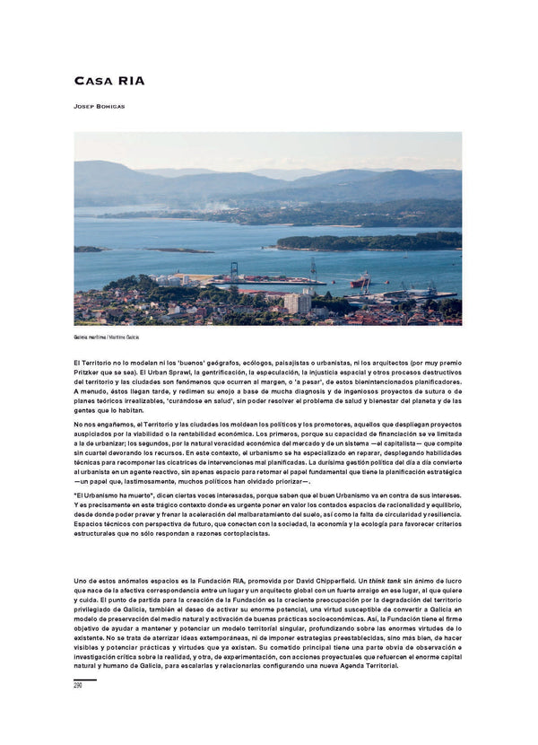 Casa ría, por Josep Bohígas