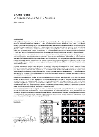 Grado cero. La arquitectura de Emilio Tuñón y Carlos Martínez Albornoz, por Jesús Vassallo