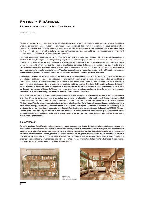 Patios y pirámides. La arquitectura de Macías Peredo, por Jesús Vassallo