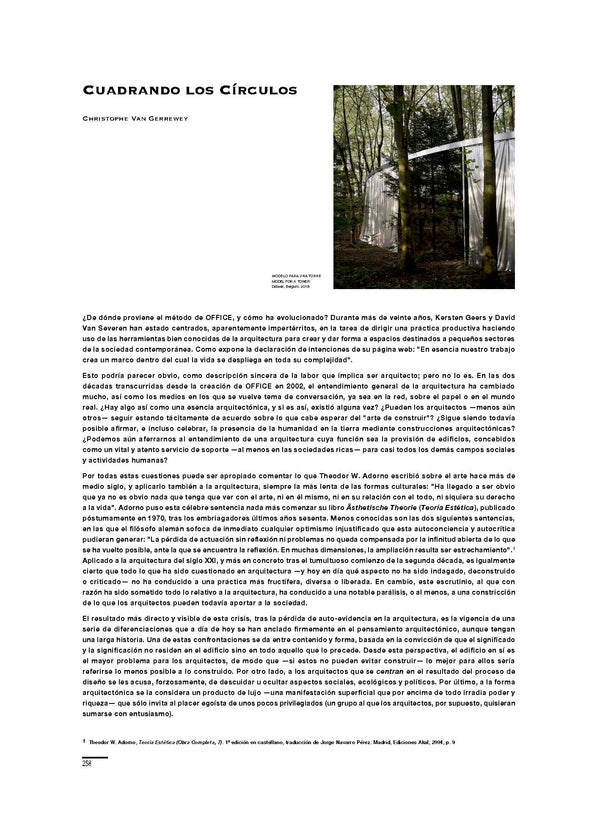 Squaring the Circles, by Christophe Van Gerrewey