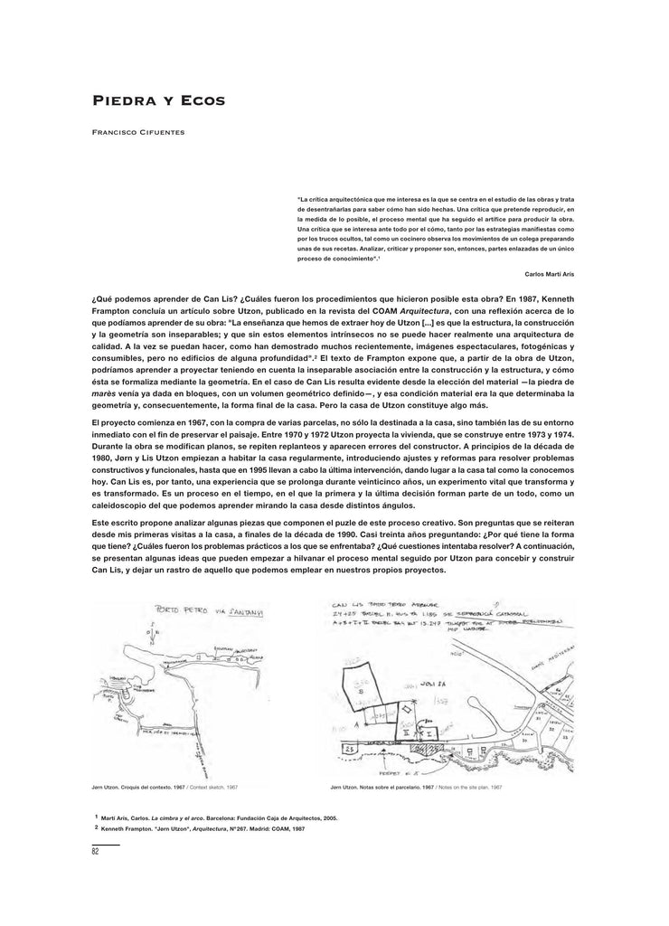 Piedra y Ecos, por Francisco Cifuentes