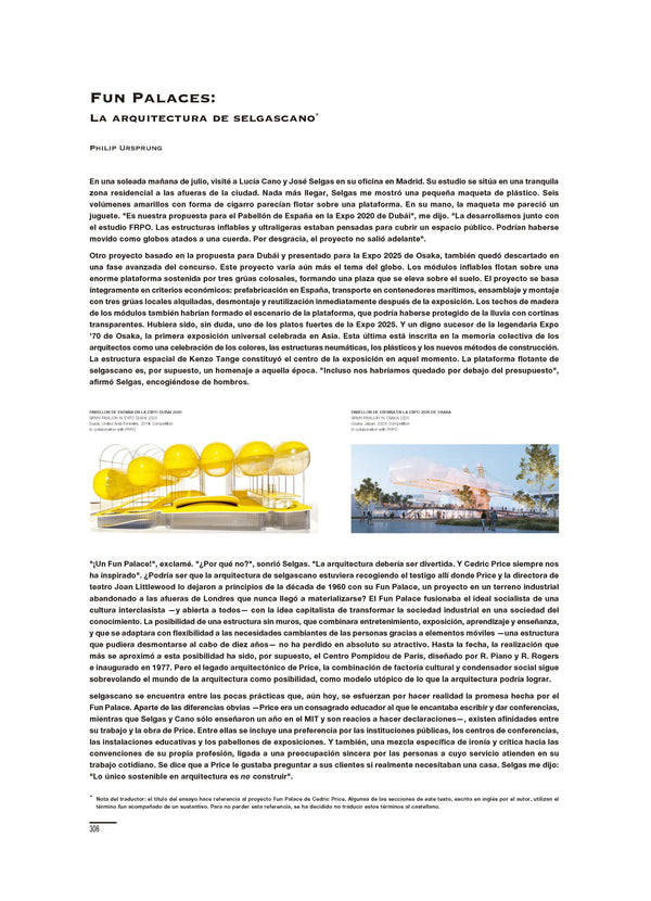Fun Palaces: The Architecture of selgascano, by Philip Ursprung