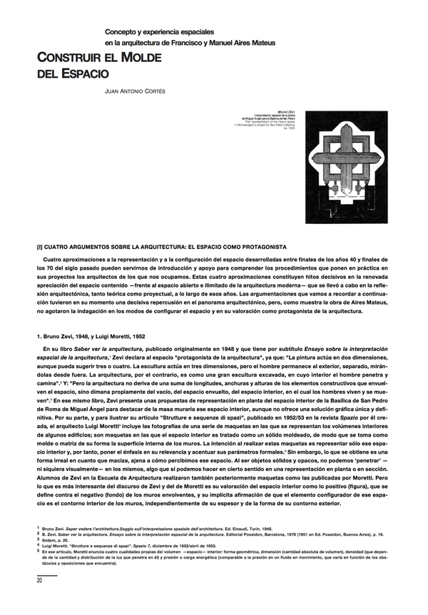 Juan Antonio Cortés - Building the Mould of Space. Spatial Concept and Experience in the Architecture of Francisco and Manuel Aires Mateus