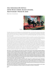 Maria Conen, Oliver Lütjens - Una conversación crítica con Adam Caruso y Peter St John