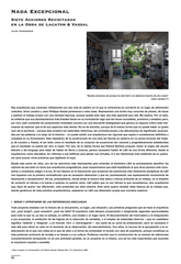 Juan Herreros - Nada excepcional. Siete acciones revisitadas en la obra de Lacaton & Vassal El Croquis