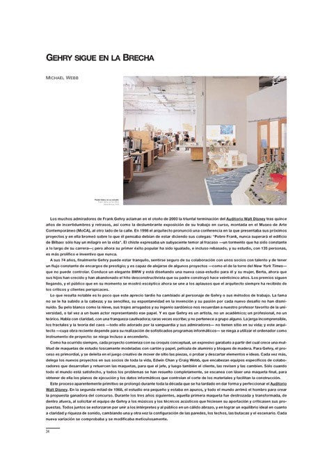 Michael Webb - Gehry sigue en la brecha