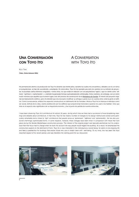 Koji Taki - A Conversation with Toyo Ito