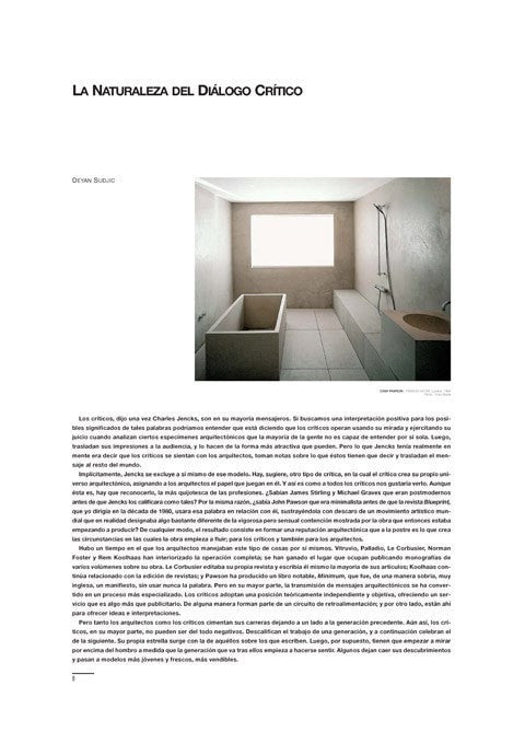 Deyan Sudjic - The Nature of Critical Dialogue