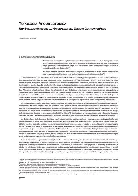 Juan Antonio Cortés - Architectural Topology. An Inquiry into the Nature of Contemporary Space