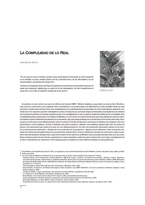 Juan Antonio Cortés - The Complexity of the Real