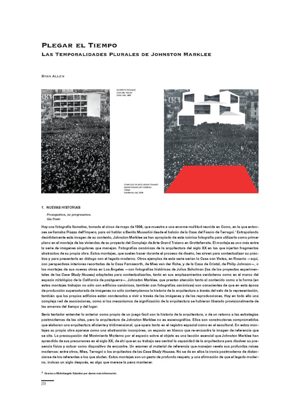 Stan Allen - Plegar el tiempo. Las temporalidades plurales de Johnston Marklee