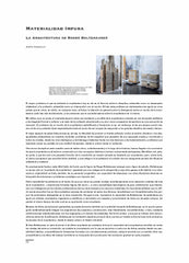 Impure Materiality. The Architecture of Roger Boltshauser, by Jesús Vassallo
