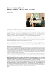 Christian Kerez - Una Conversación con Stéphanie Bru y Alexandre Theriot