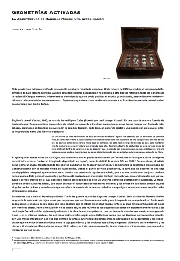 Juan Antonio Cortés - Activated Geometries. The Architecture of Mansilla+Tuñón: An Approach