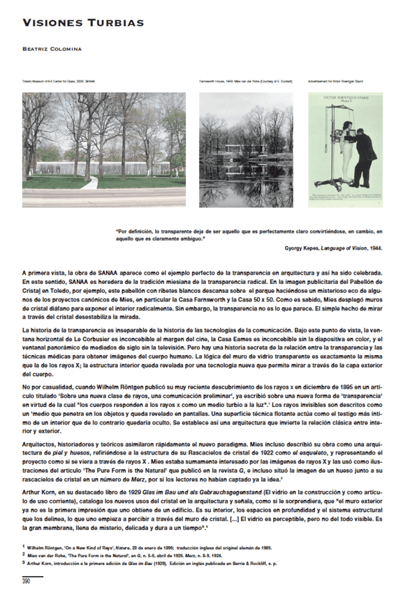 Beatriz Colomina - Visiones turbias