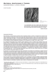 Juhani Pallasmaa - Materia, hapticidad y tiempo. Imaginación material y la voz de la materia El Croquis