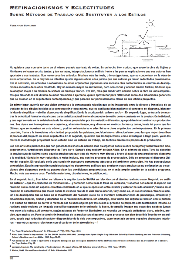 Federico Soriano - Refinacionismos y Eclectitudes