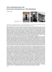Martino Stierli - Stephanie Macdonald and Tom Emerson In Conversation with Martino Stierli